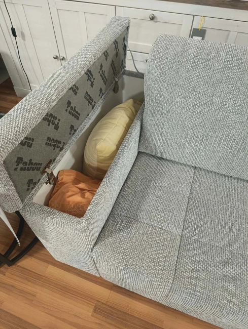 Sofa Angel 2,5SFBK ze stelażem włoskim (spanie na materacu) z pojemnikami w bokach