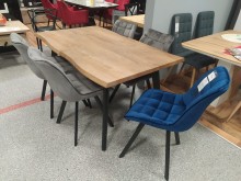 krzesło K332 Halmar granatowe + stół Derick