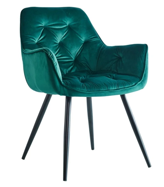 krzesło kubełkowe HF-058 Furnitex velvet butelkowa zieleń