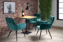 krzesło kubełkowe HF-058 Furnitex velvet butelkowa zieleń