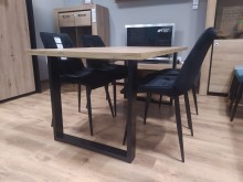 KRZESŁO CHIC SIGNAL CZARNY BLUVEL19 + STÓŁ VENOM HALMAR