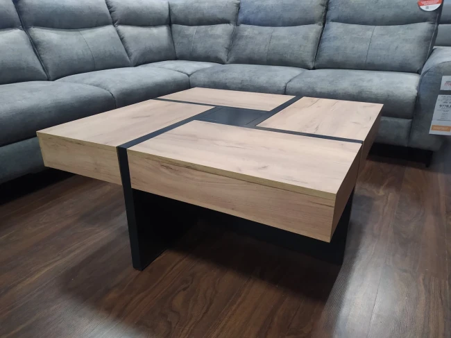 ŁAWA Z SZUFLADAMI SEVILLA HALMAR DĄB WOTAN CZARNY