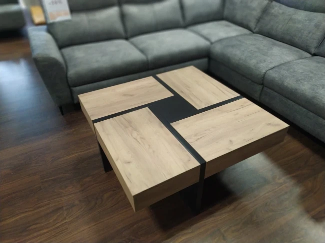 ŁAWA Z SZUFLADAMI SEVILLA HALMAR DĄB WOTAN CZARNY