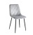 Krzesło tapicerowane K6-FX velvet szare popielate