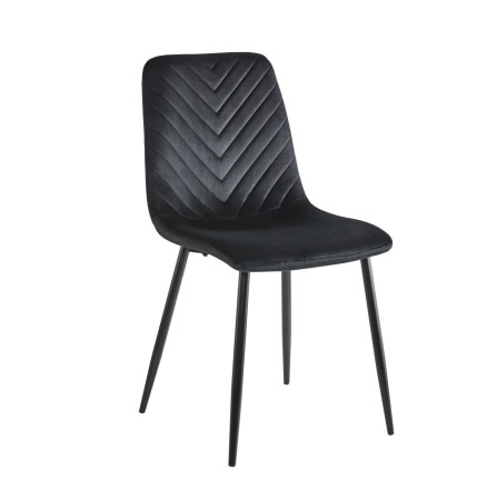 Krzesło tapicerowane K5-FX velvet czarne