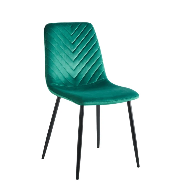 Krzesło tapicerowane velvet K5-FX velvet zielone Furnitex