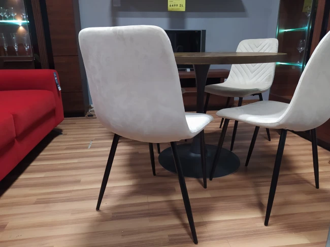 Krzesło tapicerowane K5-FX velvet beżowe Furnitex