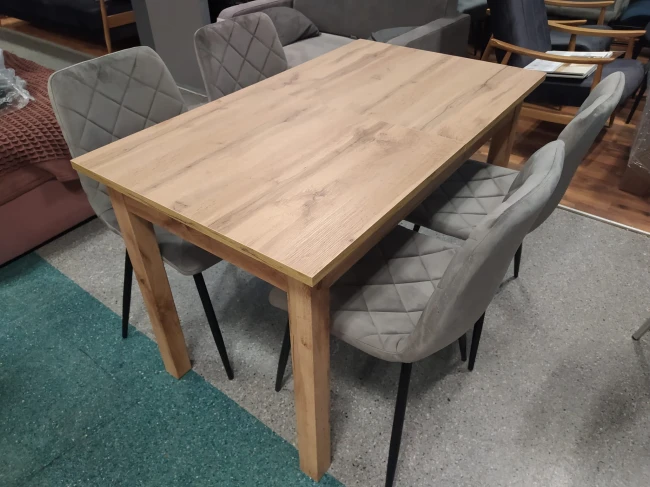 Krzesło tapicerowane K6-FX velvet szare popielate Furnitex