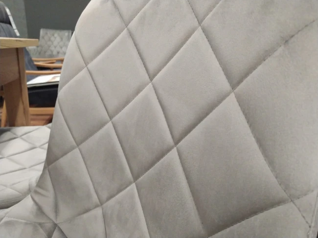 Krzesło tapicerowane K6-FX velvet szare popielate Furnitex