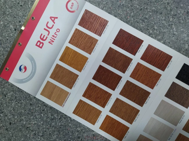 Bukowski próbnik kolorów drewna bejca Nitro