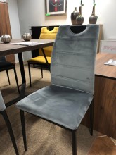 KRZESŁO RIP VELVET CZARNY STELAŻ/SZARY BLUVEL14