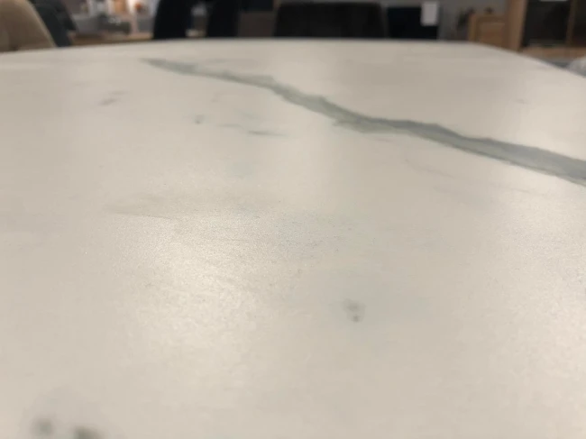 STÓŁ ARMANI CERAMIC BIAŁY EFEKT MARMURU/ CZARNY MAT 160(220)X90