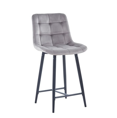 H1-FX HOKER NISKI KRZESŁO BAROWE CZARNE NOGI VELVET SZARY.jpg