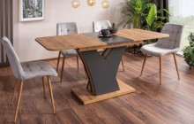 Krzesło tapicerowane Chic d na nodze imitującej drewnianą.jpg