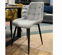 KRZESŁO CHIC VELVET CZARNY STELAŻ / J. SZARY BLUVEL 03