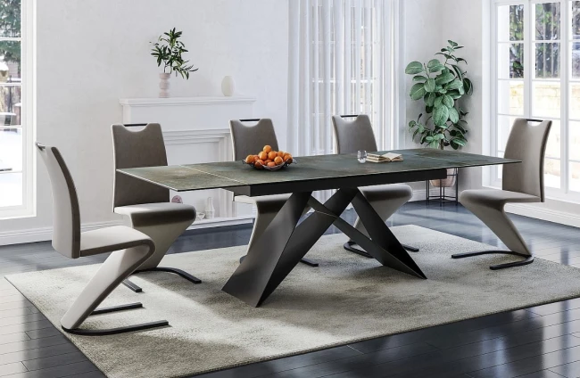 STÓŁ WESTIN CERAMIC Ossido Verde  czarny mat nowoczesny stół do jadalni Signal piękny rozkładany.jpg