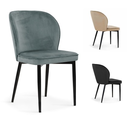 Nowoczesne krzesło AINE wybór kolorów / noga czarna Atreve