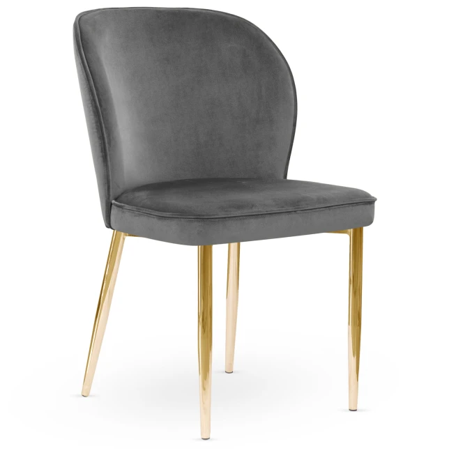 Nowoczesne krzesło AINE wybór kolorów / noga złota