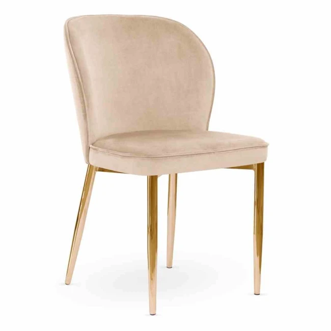 Nowoczesne krzesło AINE wybór kolorów / noga złota