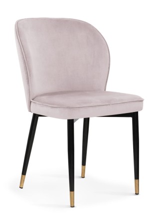 Nowoczesne krzesło AINE wybór kolorów / noga czarna ze złotym zakończeniem