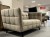 SOFA CASTELLO 2 VELVET C. BEŻ BLUVEL 40 / WENGE