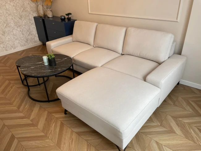 ŁAWA DION CZARNY EFEKT MARMURU/CZARNY (ZESTAW) SIGNAL NAROŻNIK FLAVIO COMFORTEO