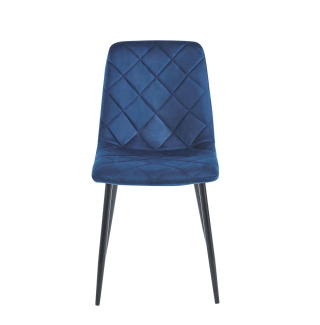 Krzesło tapicerowane velvet K6-FX velvet niebieskie granatowe Furnitex