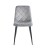 Krzesło tapicerowane K6-FX velvet szare popielate