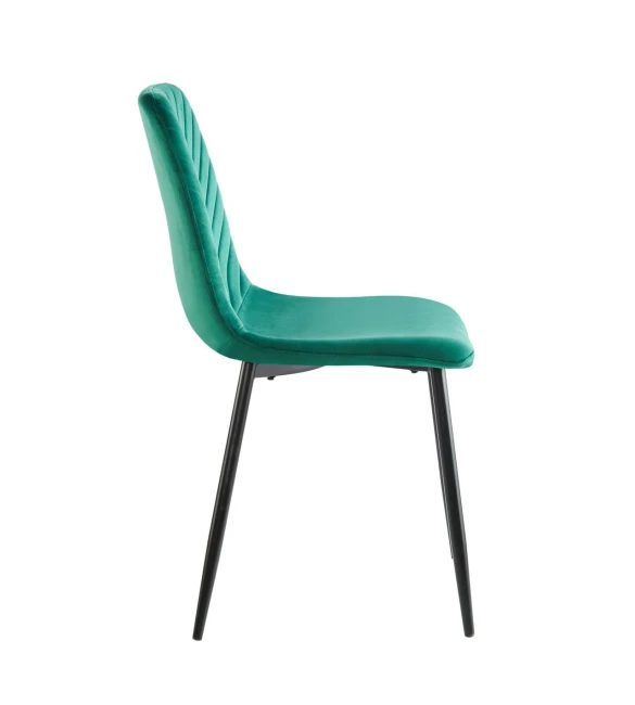 Krzesło tapicerowane velvet K5-FX velvet zielone Furnitex