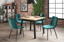 Krzesło tapicerowane velvet K5-FX velvet zielone Furnitex