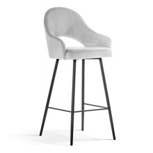 Wysoki hoker GODA 77 cm (krzesło barowe) wybór kolorów / noga czarna Atreve