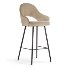Wysoki hoker GODA 77 cm (krzesło barowe) wybór kolorów / noga czarna Atreve