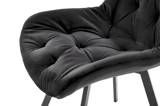 K519 krzesło obrotowe czarny velvet Halmar