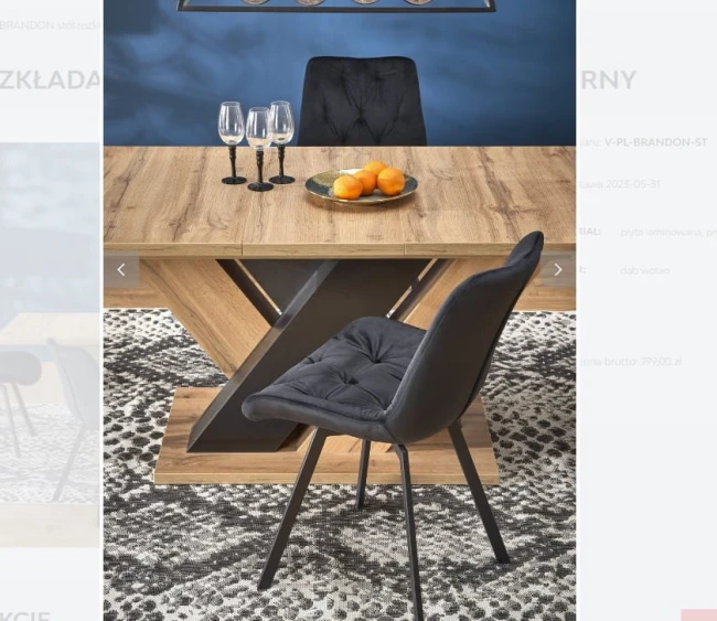 K519 krzesło obrotowe czarny velvet Halmar
