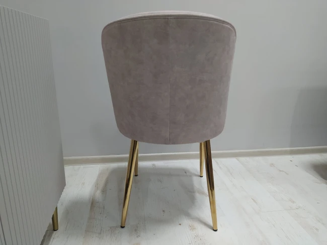 Nowoczesne krzesło AINE wybór kolorów / noga złota tkanina Chill Me beż Atreve