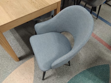 Krzesło tapicerowane GODA wybór kolorów / noga czarna tkanina Castel Atreve