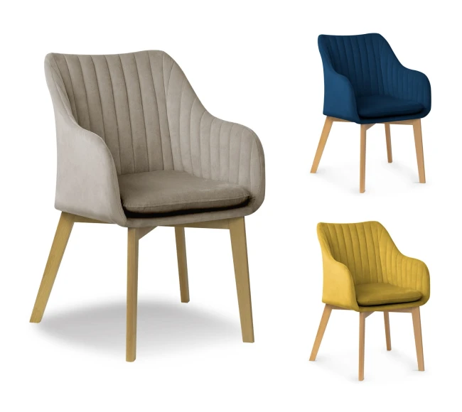 krzesło kubełkowe Huan II na drewnianej bukowej nodze Atreve.jpg