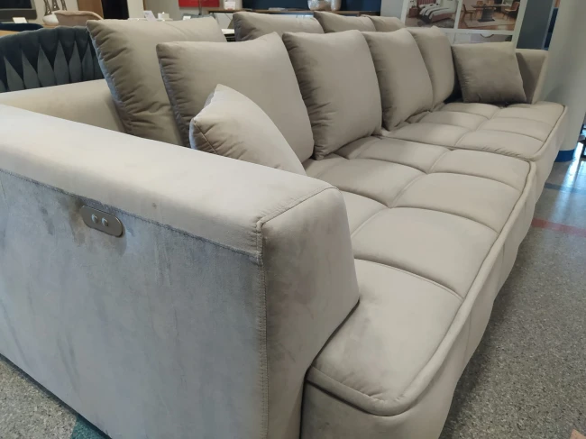 Sofa Tiga Big Sofa z funkcją elektrycznie wysuwanego siedziska
