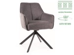 KRZESŁO OBROTOWE NOTTI BREGO CZARNY STELAŻ / C. SZARY 18