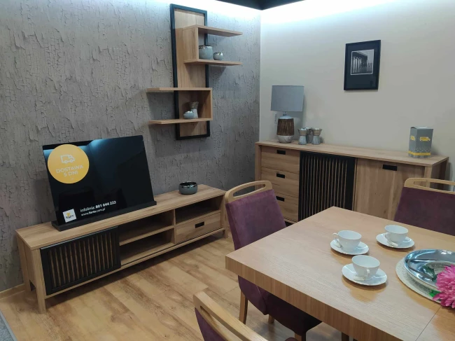 JYTANA szafka RTV pod telewizor z lamelami JTNT133L-M635