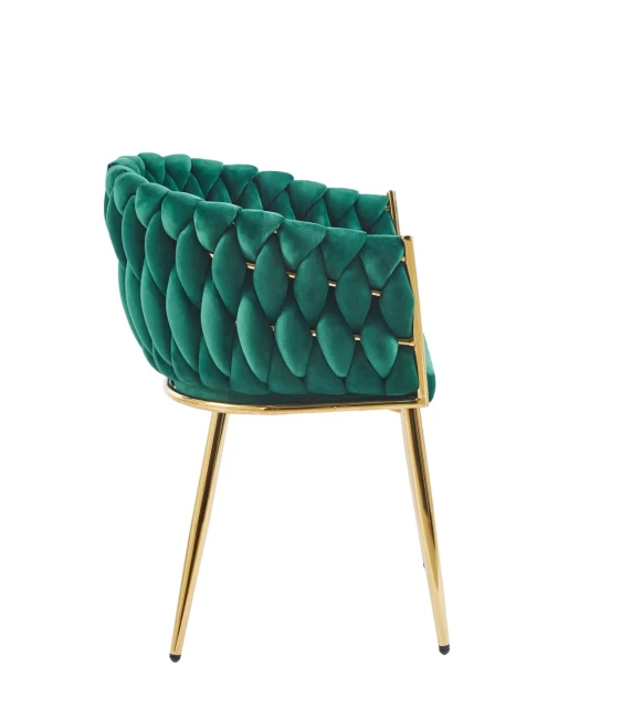 KRZESŁO PLECIONE GLAMOUR ROSE K7-FX ZIELONE FURNITEX.jpg