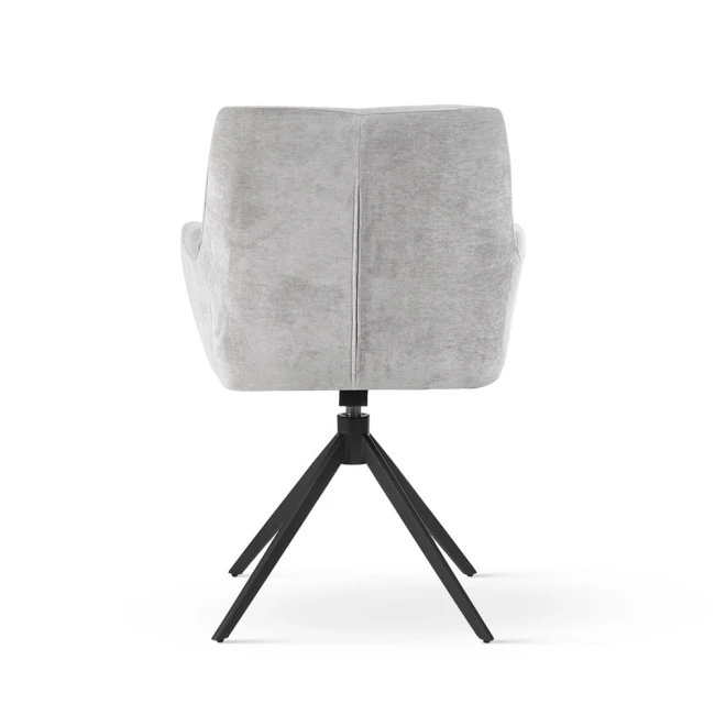 Krzesło obrotowe MONICA szare / noga czarna