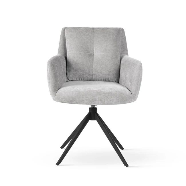 Krzesło obrotowe MONICA szare / noga czarna