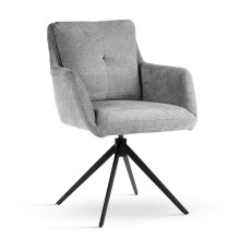 Krzesło obrotowe MONICA szare / noga czarna