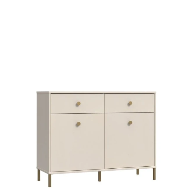 SALVATRICE komoda mała glamour ze złotymi nogami SVTK221-U60