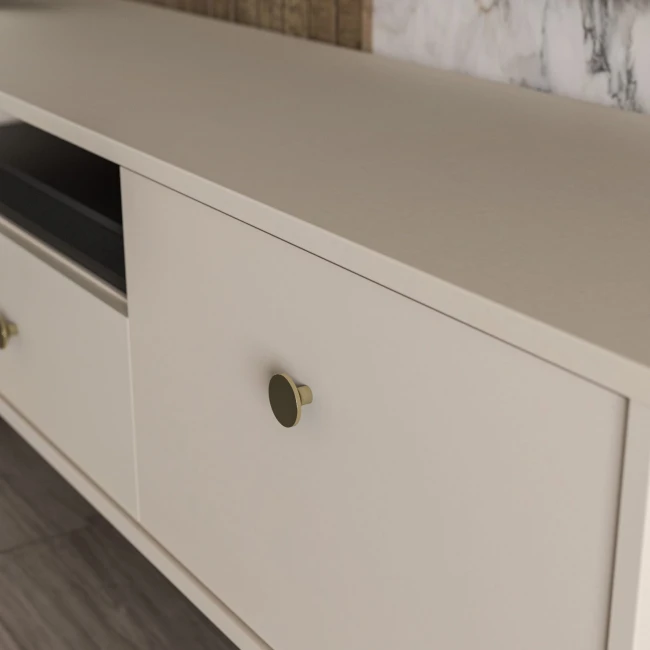 SALVATRICE szafka RTV glamour ze złotymi nogami SVTT131-U60