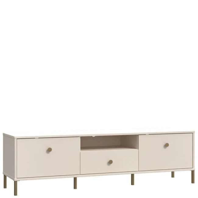 SALVATRICE szafka RTV glamour ze złotymi nogami SVTT131-U60