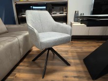 KRZESŁO OBROTOWE NOTTI BREGO CZARNY STELAŻ / SZARY 07