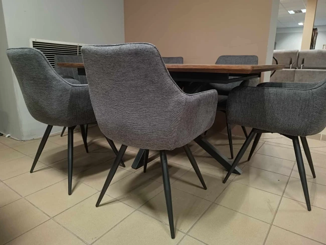 KRZESŁO OBROTOWE BALLO BREGO STELAŻ CZARNY / CIEMNY SZARY 18