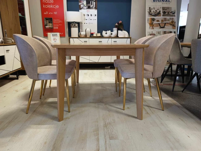 Nowoczesne krzesło AINE wybór kolorów / noga złota